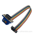 9Pin Connector 10Pin Rainbow/Multicolor Flat Ribbon Cable